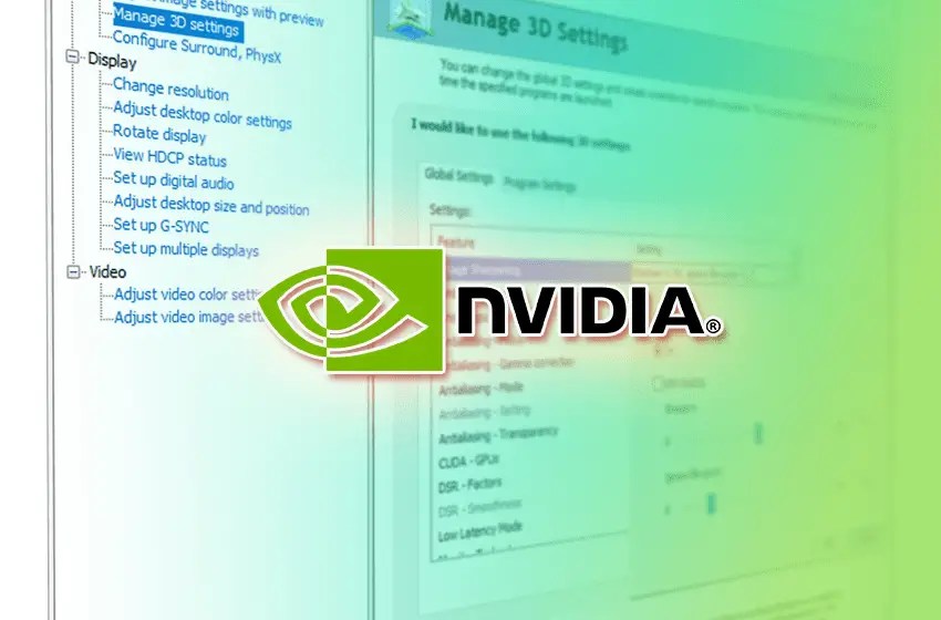 Nvidia Control Panel Setting