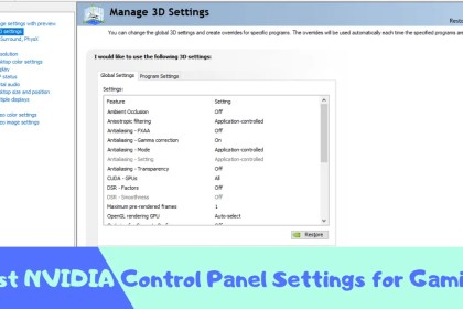Best NVIDIA Control Panel Settings for Gaming